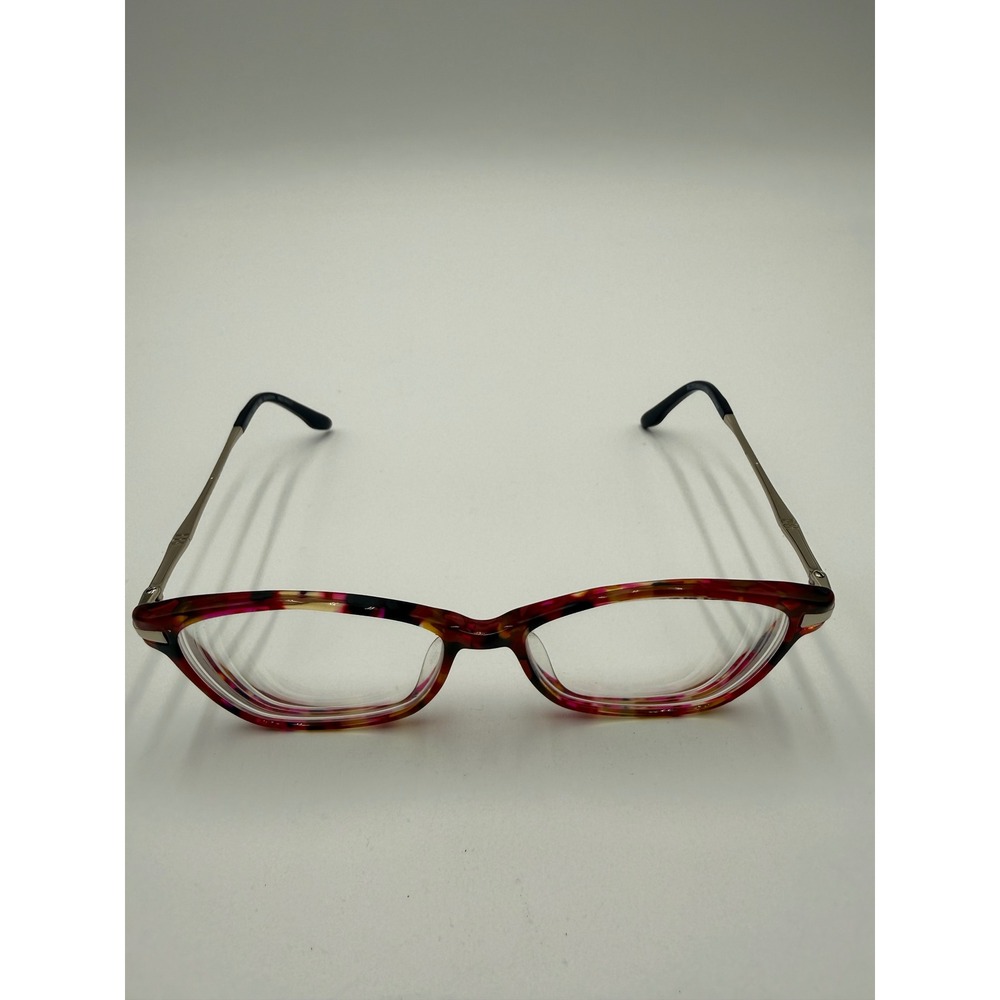 BCBGMAXAZRIA Eyeglasses Womens 52-15-140 Red Multi Excellent Cat Eye G-AISHA